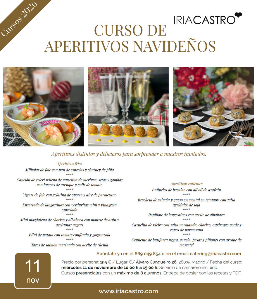 11 noviembre Aperitivos navidenos