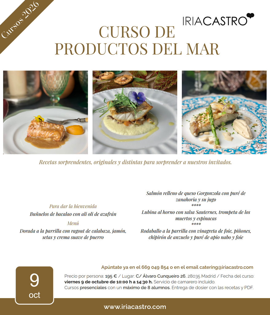 9 octubre Productos del mar